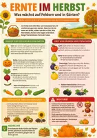 Vorschau - Poster - 2 Poster bzgl. Ernte im Herbst für Klasse 2 und 3 - Deckblatt