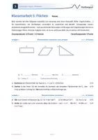 Vorschau - Test - Flächen (Kl. 5) – Klassenarbeit mit Bewertung und Vorbereitung - Seite 2