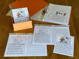 Vorschau - Stundenentwürfe - Im Herbst - Differenzierte Tafel-, Abschreib- und Ansagetexte - Deckblatt