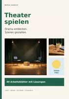Vorschau - Stundenentwürfe - Drama und Theater spielen Deutsch Klasse 5/6 – Arbeitsmaterial zu Dialogen, szenischem Spiel und kreativem Schreiben mit Lösungen - Deckblatt