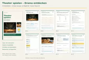 Vorschau - Stundenentwürfe - Drama und Theater spielen Deutsch Klasse 5/6 – Arbeitsmaterial zu Dialogen, szenischem Spiel und kreativem Schreiben mit Lösungen - Seite 1