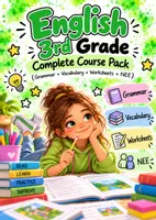 Vista previa - Unidades / Secuencias / Situaciones de Aprendizaje - English 3th Grade – Complete Course Pack (Grammar + Vocabulary + Worksheets + Reading Comprehension + Writing + Tests + NEE + Teacher's Guide) - Portada
