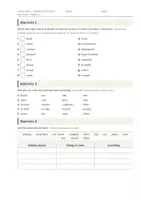 Vista previa - Hojas de trabajo - Holidays and travel – Vocabulario de inglés 1º ESO - página 2
