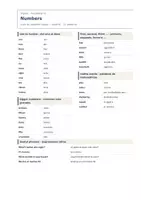 Vista previa - Hojas de trabajo - Numbers – Vocabulario de inglés 1º ESO - página 1
