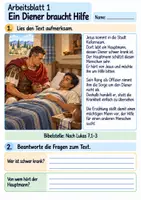 Vorschau - Arbeitsblätter - Jesus hilft dem Hauptmann | Religion Klasse 4 Arbeitsblätter | Evangelische Religionslehre | 10 Arbeitsblätter als PDF - Seite 1