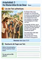 Vorschau - Arbeitsblätter - Jesus hilft dem Hauptmann | Religion Klasse 4 Arbeitsblätter | Evangelische Religionslehre | 10 Arbeitsblätter als PDF - Seite 3