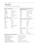 Vista previa - Hojas de trabajo - My home – Vocabulario de inglés 1º ESO - página 1