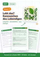 Vorschau - Arbeitsblätter - Lebt das? Kennzeichen des Lebendigen Klasse 5 - Deckblatt