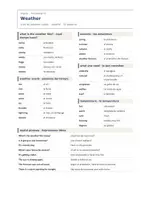 Vista previa - Hojas de trabajo - Weather – Vocabulario de inglés 1º ESO - página 1