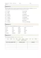 Vista previa - Hojas de trabajo - Weather – Vocabulario de inglés 1º ESO - página 2