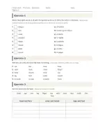 Vista previa - Hojas de trabajo - The body – Vocabulario de inglés 1º ESO - página 2