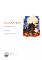 Vorschau - Arbeitsblätter - Halloween en français - Französisch Paket Klasse 6-10 mit Lösungen - Deckblatt