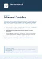 Vorschau - Test - Zahlen und Darstellen (Kl. 5) – Klassenarbeit mit Bewertung und Vorbereitung - Deckblatt