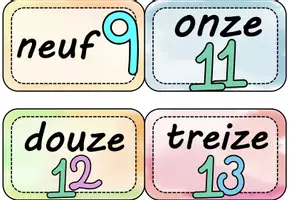 Vorschau - Präsentationen/Tafelbilder - Tafelkarten - les nombres 1-100 - Seite 3