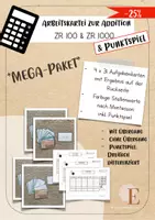 Vorschau - Arbeitsblätter - *MEGA-PAKET* Arbeitskarteien zur Addition & Punktspiel - Deckblatt