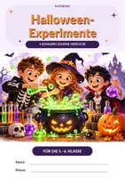 Vorschau - Arbeitsblätter - Halloween-Experimente Klasse 5–6 | 4 Gruselversuche aus Chemie und Physik - Deckblatt