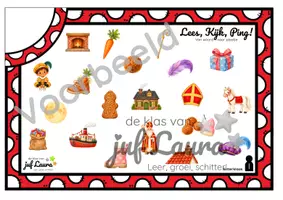 Voorbeeld - Lees, Kijk, Ping - Woorden - Sinterklaas - Pagina 3