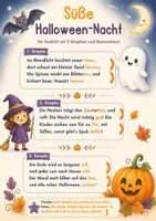 Vorschau - Poster - Halloween Gedicht zur Erklärung wie ein Gedicht aufgebaut ist, Für Kinder klasse 2 und 3 - Deckblatt