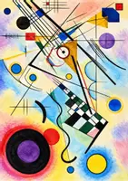 Vorschau - Unterrichtsreihen - Winter | Weihnachten Kunst Klasse 1-4 | Kunstprojekt | Weihnachtskugel nach Wassily Kandinsky | Ausmalbilder - Seite 1