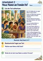 Vorschau - Arbeitsblätter - Daniel und seine Freunde halten zusammen | Religion Klasse 4 Arbeitsblätter | Evangelische Religionslehre | 10 Arbeitsblätter als PDF - Seite 2