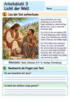 Vorschau - Arbeitsblätter - Jesus hilft einem blinden Mann | Religion Klasse 4 Arbeitsblätter | Evangelische Religionslehre | 10 Arbeitsblätter als PDF - Seite 3