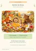 Vorschau - Spiele - Herbst im Kreis – Kreisspiele, Experimente & Bildkarten - Deckblatt