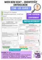 Vorschau - Stundenentwürfe - Materialpaket Identität - Klasse 7, Ethik / LER 🌈 - Seite 1