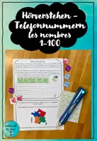 Vorschau - Arbeitsblätter - Hörverstehen - les nombres 1-100 (2-fach differenziert) - Deckblatt