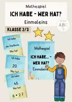 Vorschau - Spiele - Bundle: Mathepiele Ich habe, wer hat? Einmaleins und Teilen (Kl. 2-4) - Seite 1