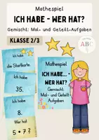 Vorschau - Spiele - Mathespiel: Ich habe, wer hat? Mal- und geteilt - Deckblatt
