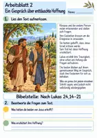 Vorschau - Arbeitsblätter - Zwei Freunde auf dem Weg nach Emmaus | Religion Klasse 4 Arbeitsblätter | Evangelische Religionslehre | 10 Arbeitsblätter als PDF - Seite 2