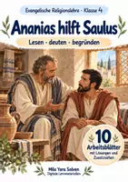 Vorschau - Arbeitsblätter - Ananias hilft Saulus | Religion Klasse 4 Arbeitsblätter | Evangelische Religionslehre | 10 Arbeitsblätter als PDF - Deckblatt