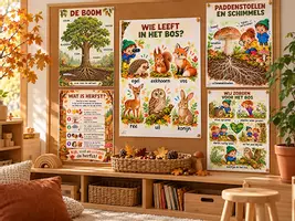 Voorbeeld - Herfst: 48 educatieve posters over thema herfst - Voorblad