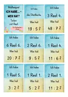 Vorschau - Spiele - Mathespiel: Ich habe, wer hat? Teilen mit Rest (Kl. 3/4) - Seite 2