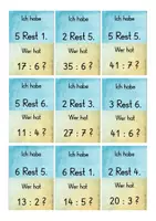 Vorschau - Spiele - Mathespiel: Ich habe, wer hat? Teilen mit Rest (Kl. 3/4) - Seite 3