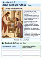 Vorschau - Arbeitsblätter - Jesus richtet eine Frau auf | Religion Klasse 4 Arbeitsblätter | Evangelische Religionslehre | 10 Arbeitsblätter als PDF - Seite 3