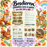 Voorbeeld - Bosdieren: complete themabundel voor kleuters - Voorblad