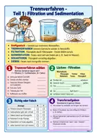 Vorschau - Arbeitsblätter - Trennverfahren, Chromatografie - Chemie Klasse 7-8, Vertretungsstunde + Übungen - Seite 1