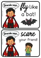 Προεπισκόπηση - Ήχος - Halloween Αγγλικά – Dracula Says! | 30 Κάρτες & Παιχνίδι Κίνησης - Σελίδα 1