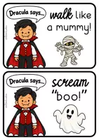 Προεπισκόπηση - Ήχος - Halloween Αγγλικά – Dracula Says! | 30 Κάρτες & Παιχνίδι Κίνησης - Σελίδα 2