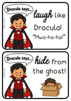 Προεπισκόπηση - Ήχος - Halloween Αγγλικά – Dracula Says! | 30 Κάρτες & Παιχνίδι Κίνησης - Σελίδα 3