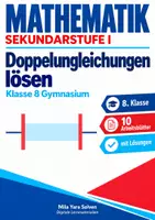 Vorschau - Arbeitsblätter - Doppelungleichungen lösen | Mathematik Klasse 8 Gymnasium | 10 Arbeitsblätter mit Lösungen als PDF - Deckblatt