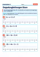 Vorschau - Arbeitsblätter - Doppelungleichungen lösen | Mathematik Klasse 8 Gymnasium | 10 Arbeitsblätter mit Lösungen als PDF - Seite 2