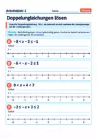 Vorschau - Arbeitsblätter - Doppelungleichungen lösen | Mathematik Klasse 8 Gymnasium | 10 Arbeitsblätter mit Lösungen als PDF - Seite 3