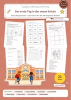 Vorschau - Arbeitsblätter - Lesemagie_200_magische_Wörter_Der_erste_Tag_in_der_neuen_Schule - Deckblatt