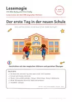 Vorschau - Arbeitsblätter - Lesemagie_200_magische_Wörter_Der_erste_Tag_in_der_neuen_Schule - Seite 1