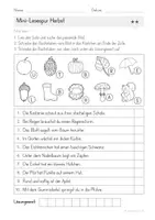 Vorschau - Arbeitsblätter - Freebie: Mini-Lesespur Herbst | dreifach differenziert | Klasse 2 - Seite 3