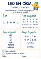 Vista previa - Refuerzo / NEE / Materiales de apoyo - 🎁GRATIS Leo en casa con Estrellín 30 cupones de lectura en letra ligada - página 2