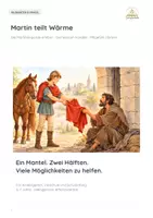 Vorschau - Mal- und Bastelvorlagen - 🎠Sankt Martin – Martin teilt Wärme | Bildkarten, Geschichte & Partnerübungen - Seite 1