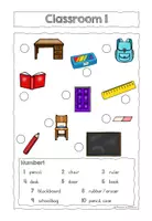 Vorschau - Arbeitsblätter - Revision Back to school/Classroom - Seite 2